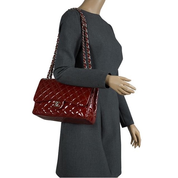 Authentic Chanel patent jumbo single flap bag - Picture 6 of 15